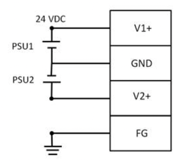 Wiring for AMAX-5001 Upper Connector Power Input