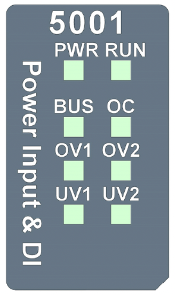 AMAX-5001 Module LEDs